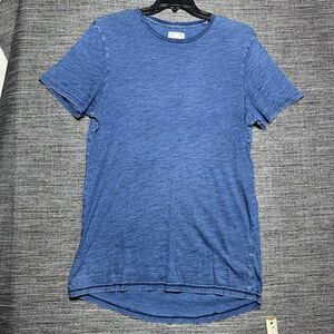 Birch Black T Shirt Men's L Blue Short Sleeve